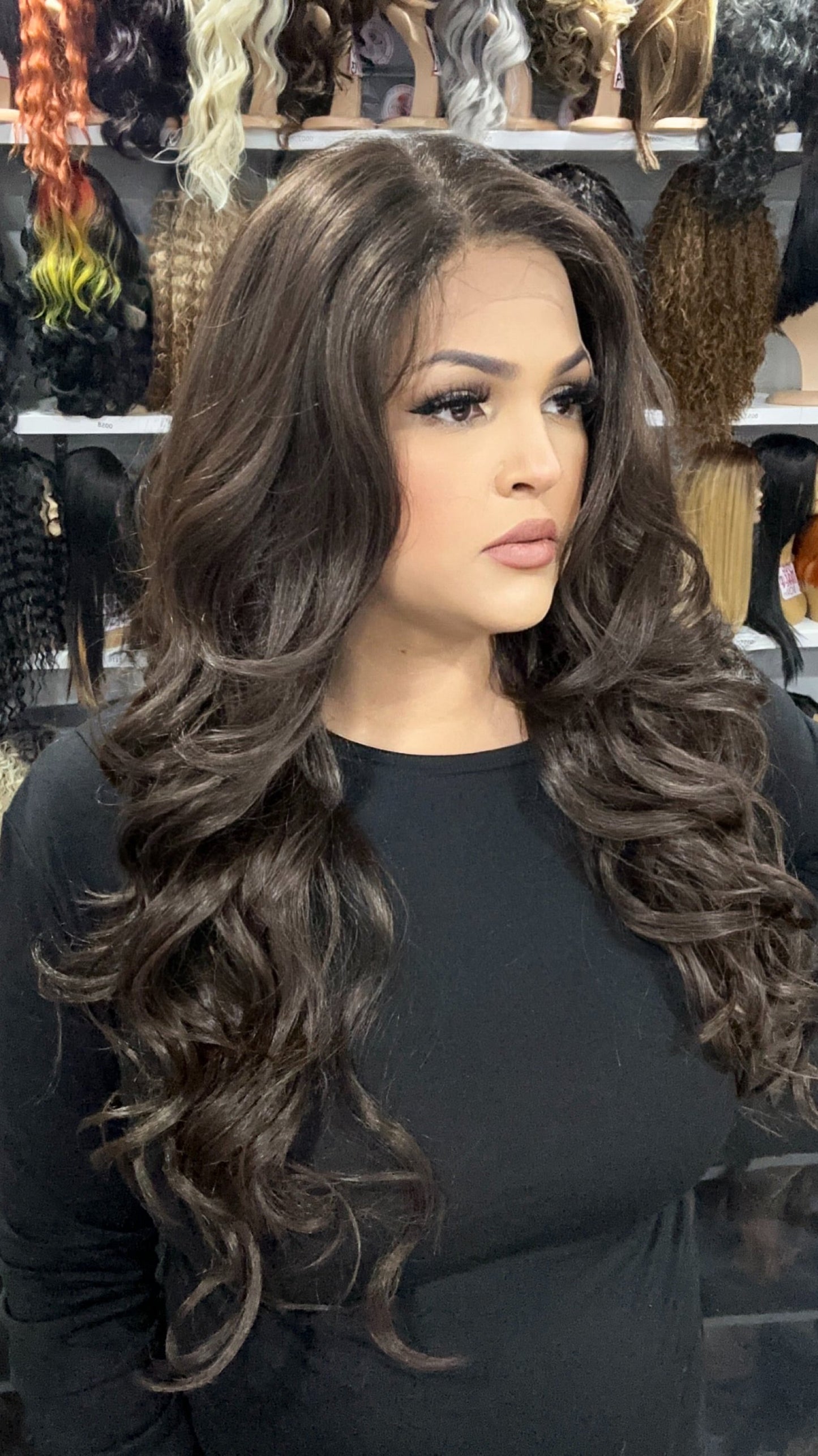 #12 Danny - 13x4 Free Part Lace Front Wig - Color Brown 26in