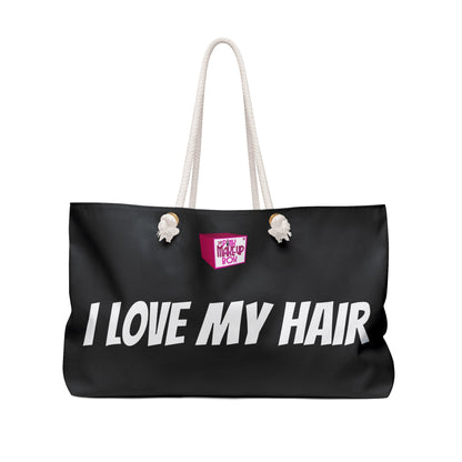 Weekender Wig Bag - I LOVE MY HAIR - The Pink Makeup Box