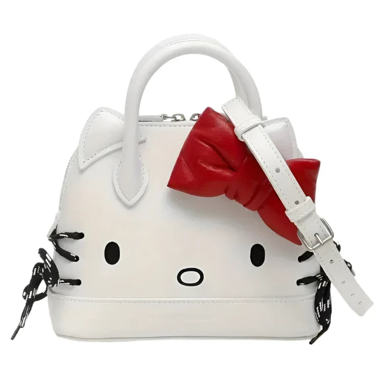 HK Character White Hand Bag with Adjustable Strap