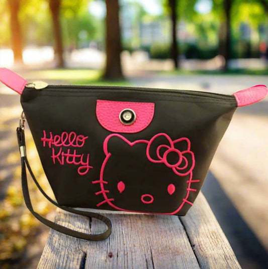 HK Makeup Bag - Black (COMING 8/27/24) - The Pink Makeup Box