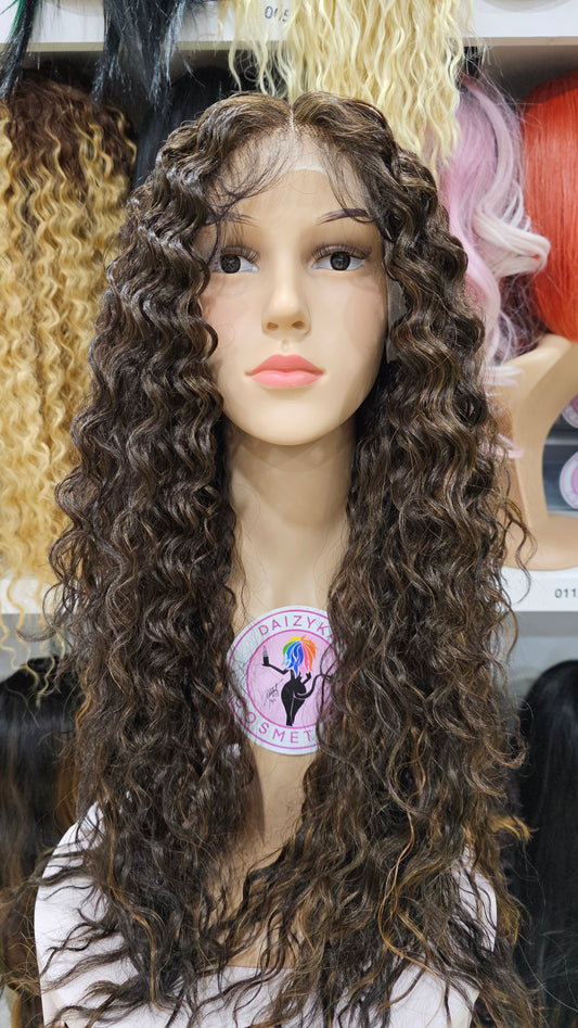 #165 Gia  -Middle Part Lace Front Wig - 4/27