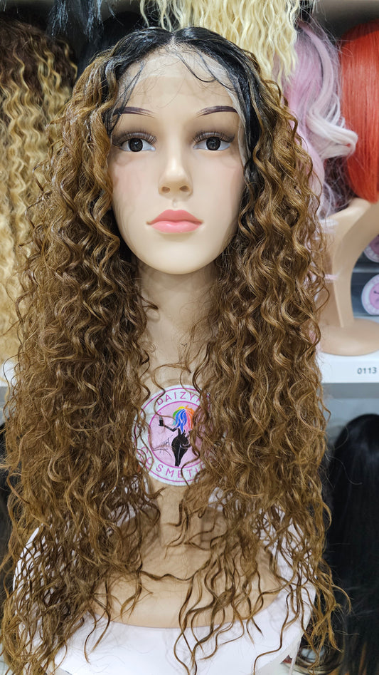 #64 Gia  -Middle Part Lace Front Wig - 1B/27/30