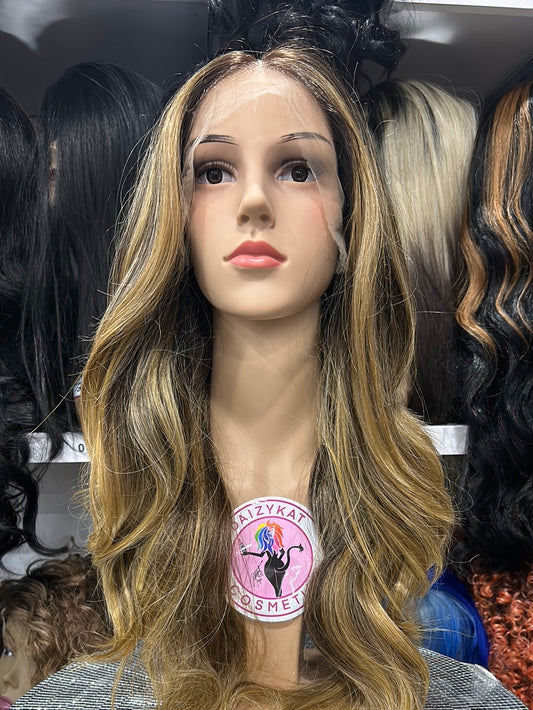 #42 Linda - 13x4 Free Part Lace Front Wig - Color Honey 28in