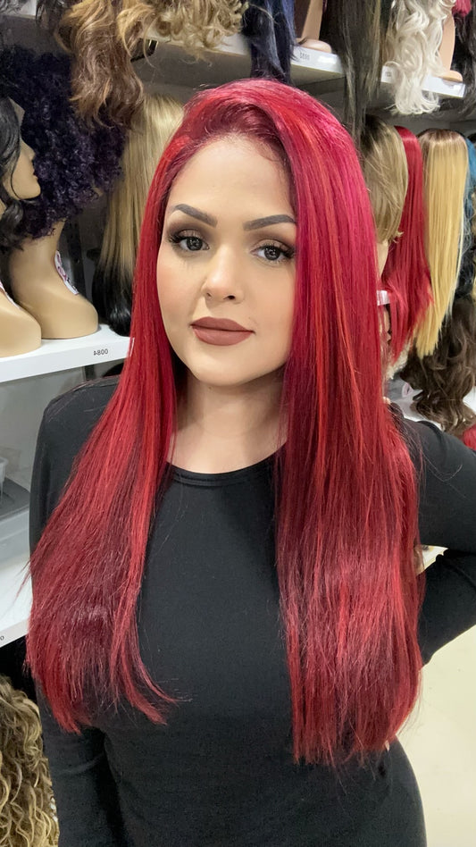 #14 Sabrina - 13x7 Free Part Lace Front Wig - STRAWBERRY