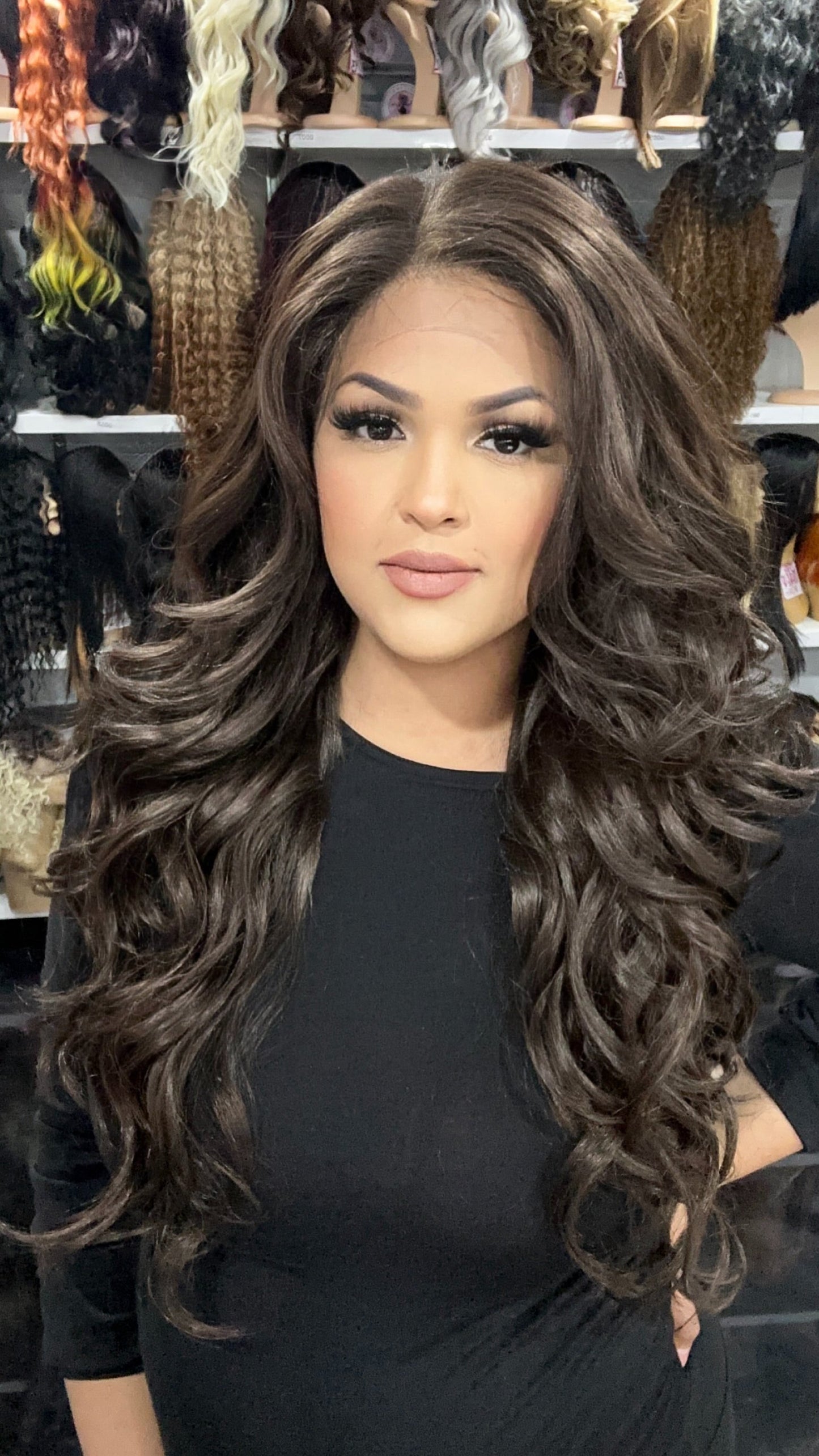 #12 Danny - 13x4 Free Part Lace Front Wig - Color Brown 26in