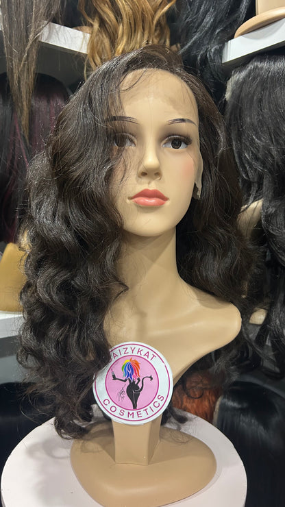 #114 April - 13x7 HD Full Lace Front Free Parting Wig - Brown 20in