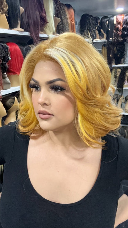 #180 Sage - 13x7 Free Part Lace Front Wig - Color GOLDEN
