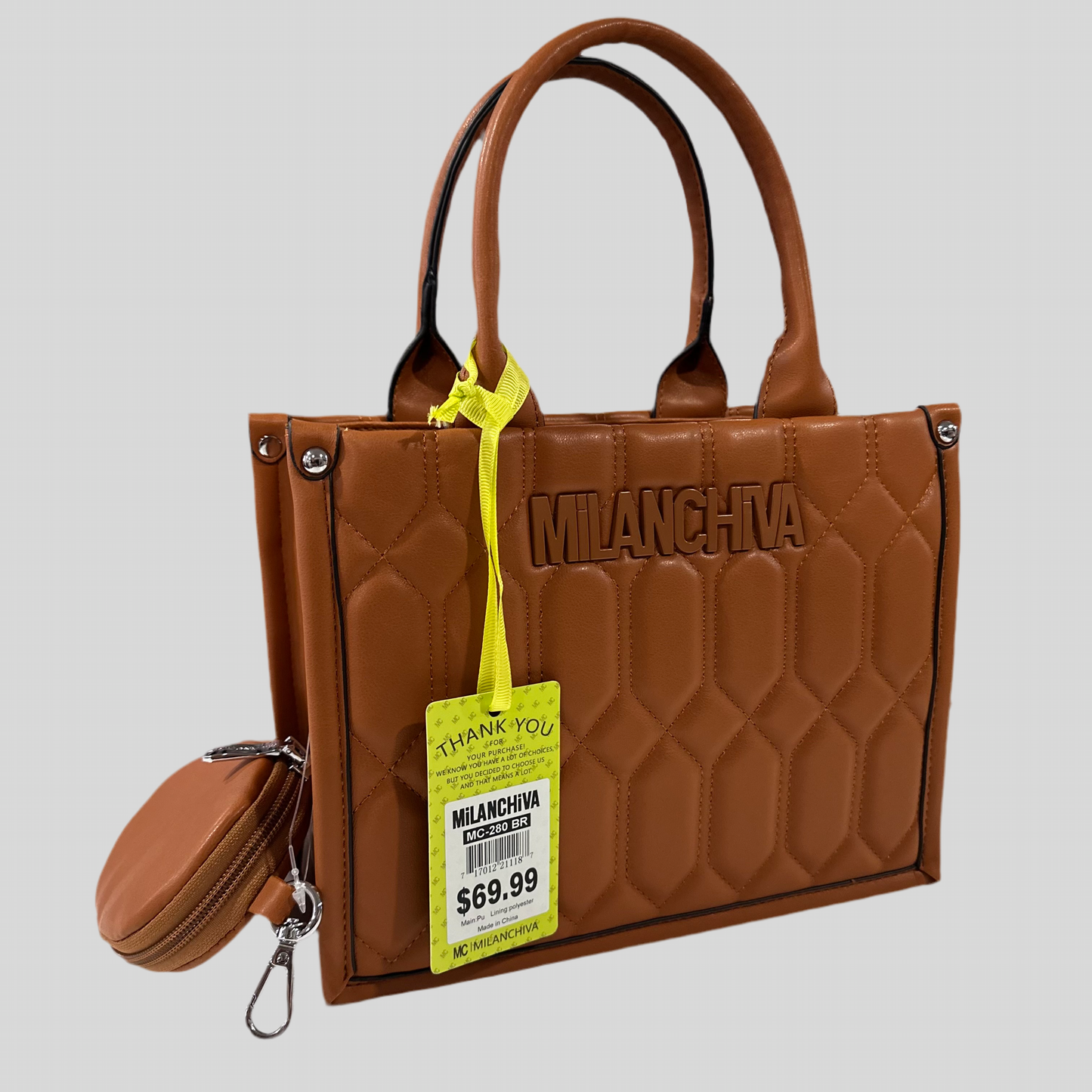 Quilted Brown Bag