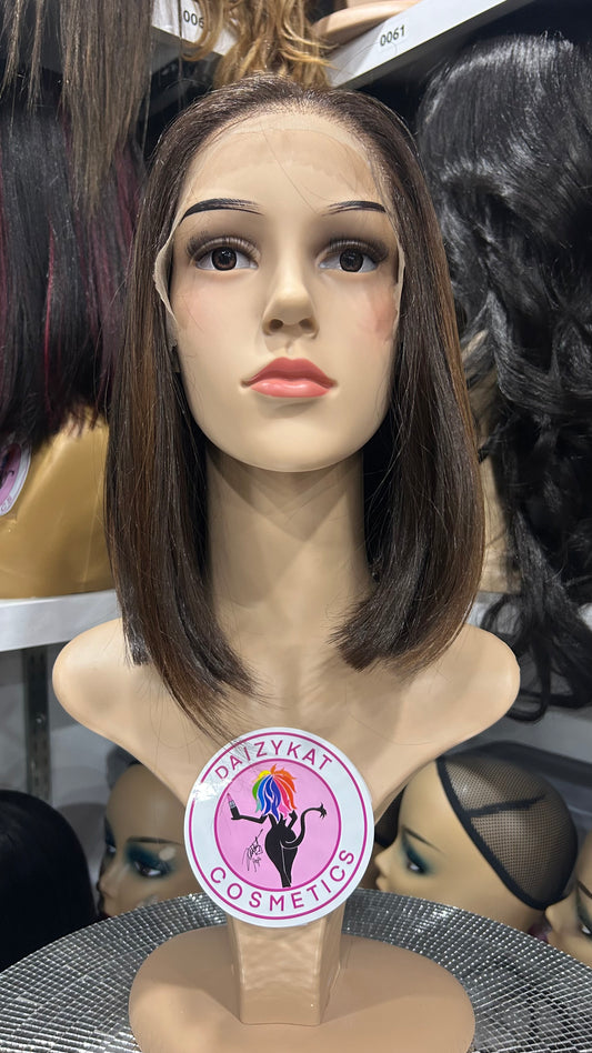 #56 Meg - 13x4  Free Part Lace Front Wig - Color Brown 12in