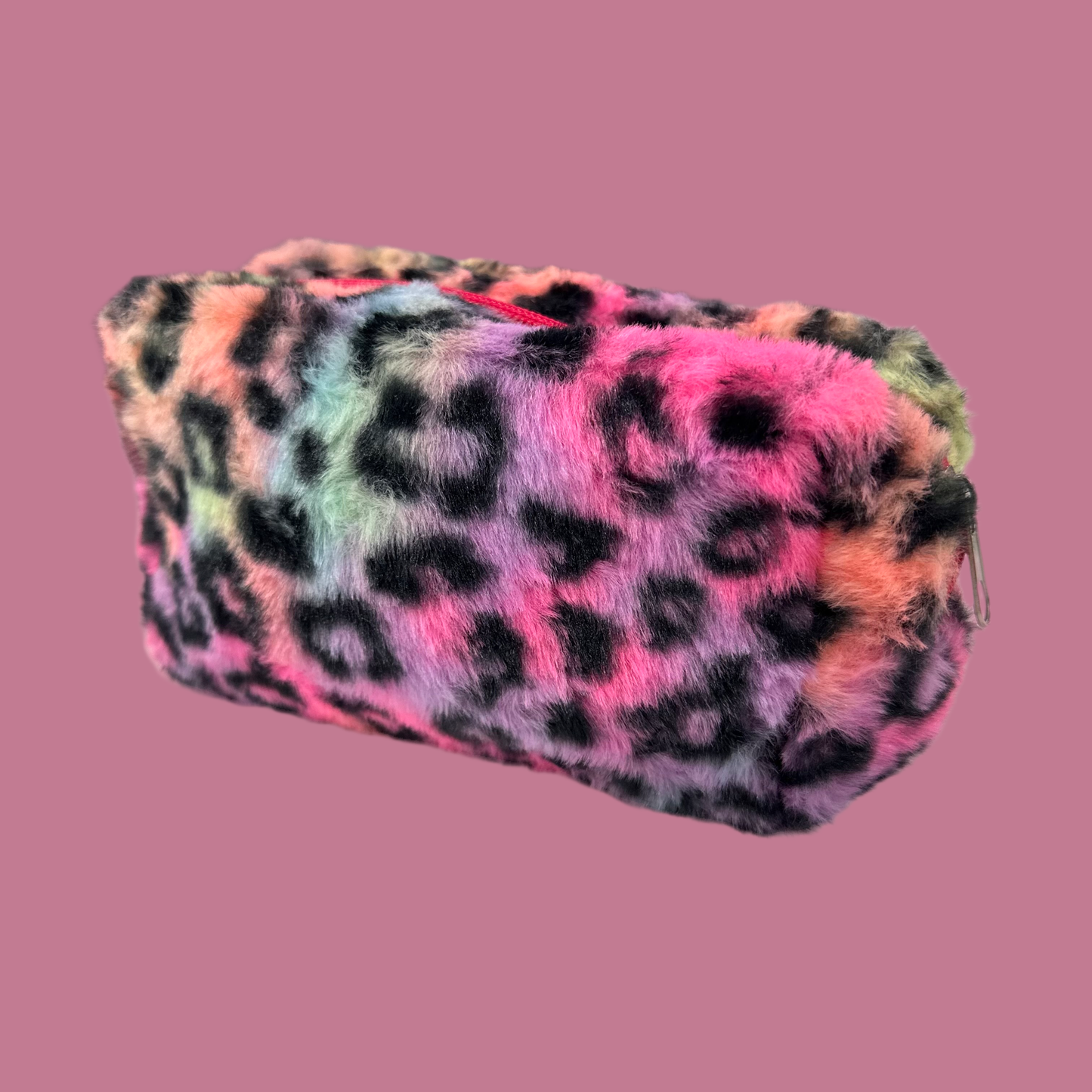 Colorful Cheetah Makeup Bag