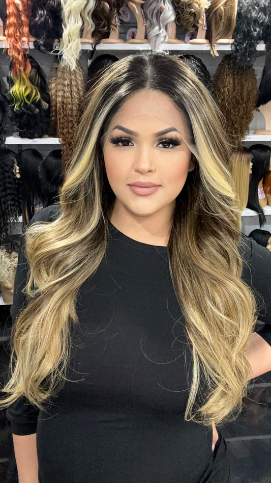 Linda - 13x4 Free Part Lace Front Wig - Color Balayage