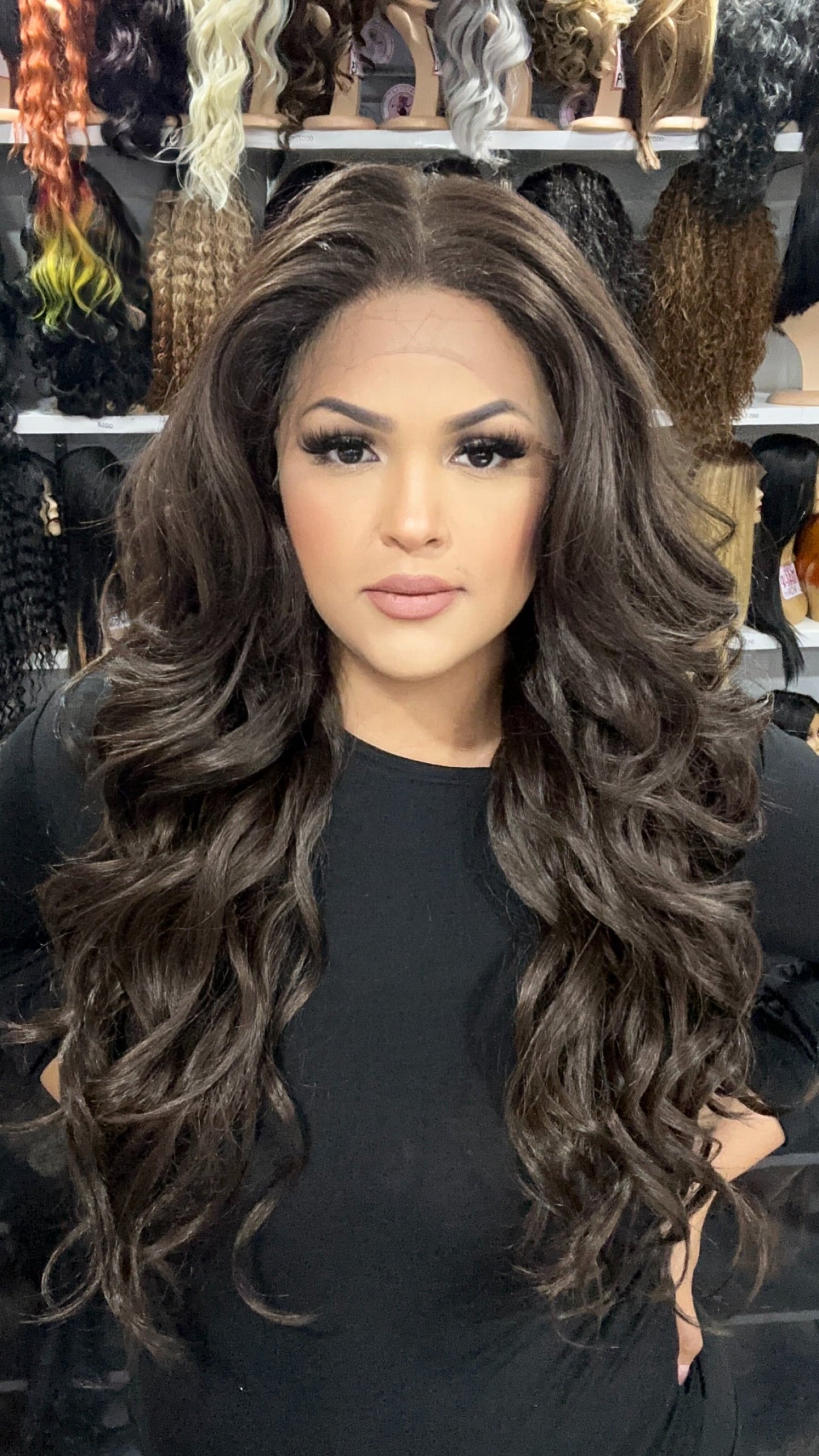 #12 Danny - 13x4 Free Part Lace Front Wig - Color Brown 26in