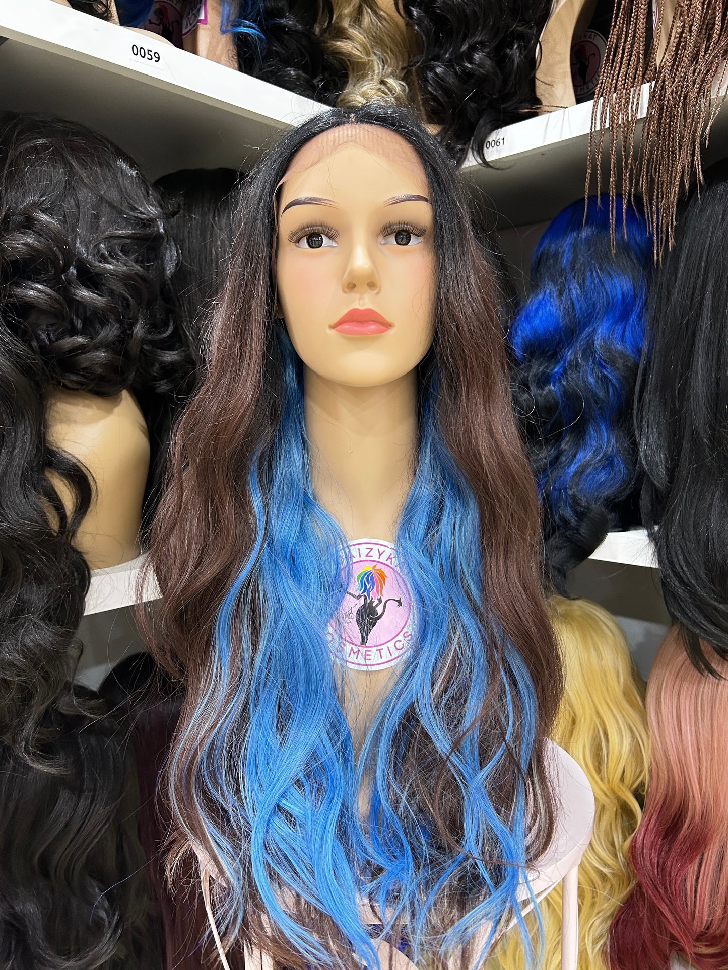 #124 Janet - 3Pcs Middle Parting Lace Front Wig - Color Galaxy - The Pink Makeup Box