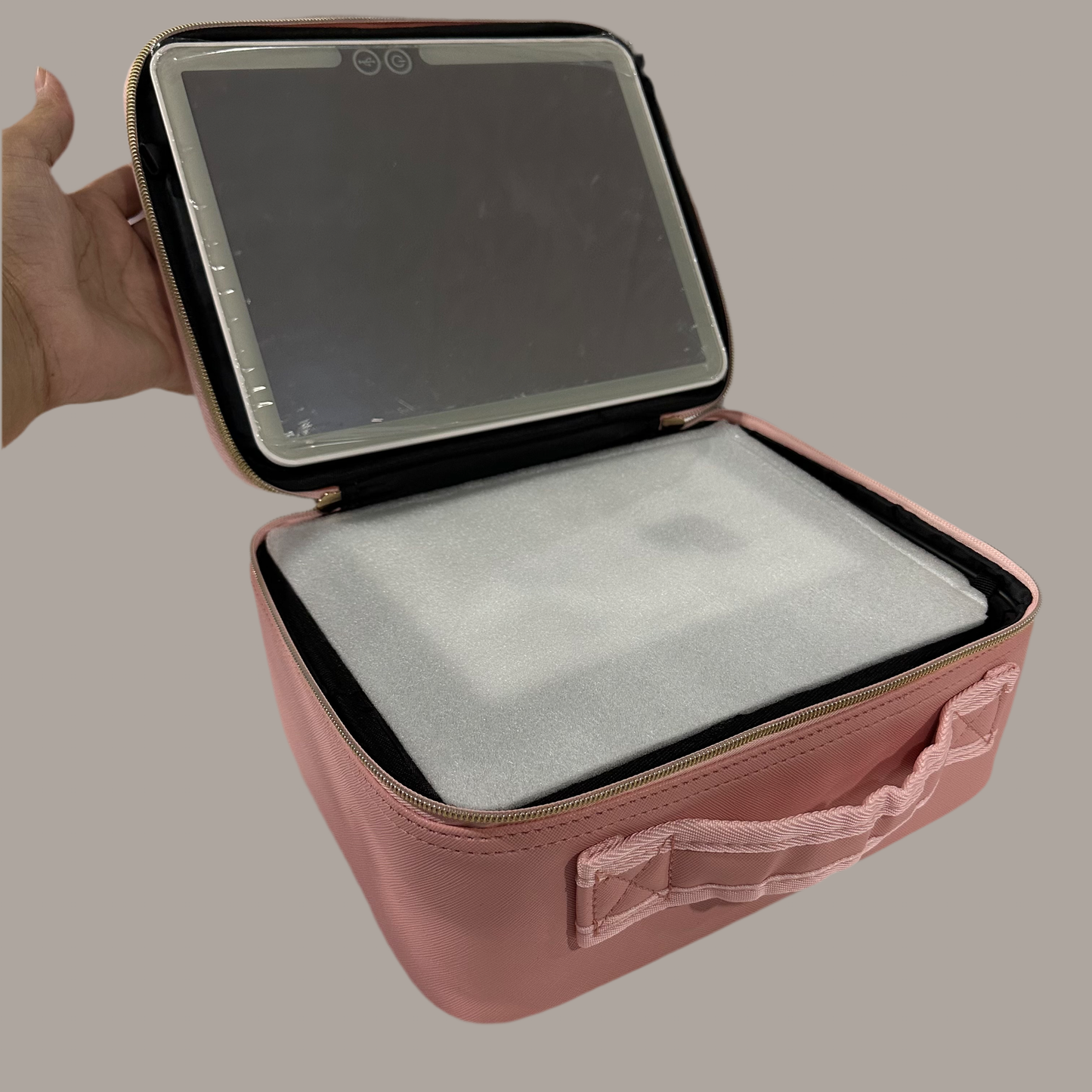 Deluxe Pink Makeup Bag