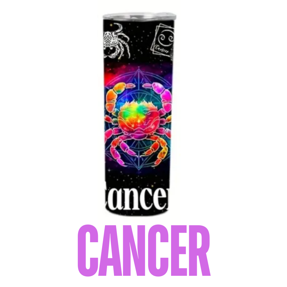 Zodiac Sign Tumbler - Cancer - The Pink Makeup Box