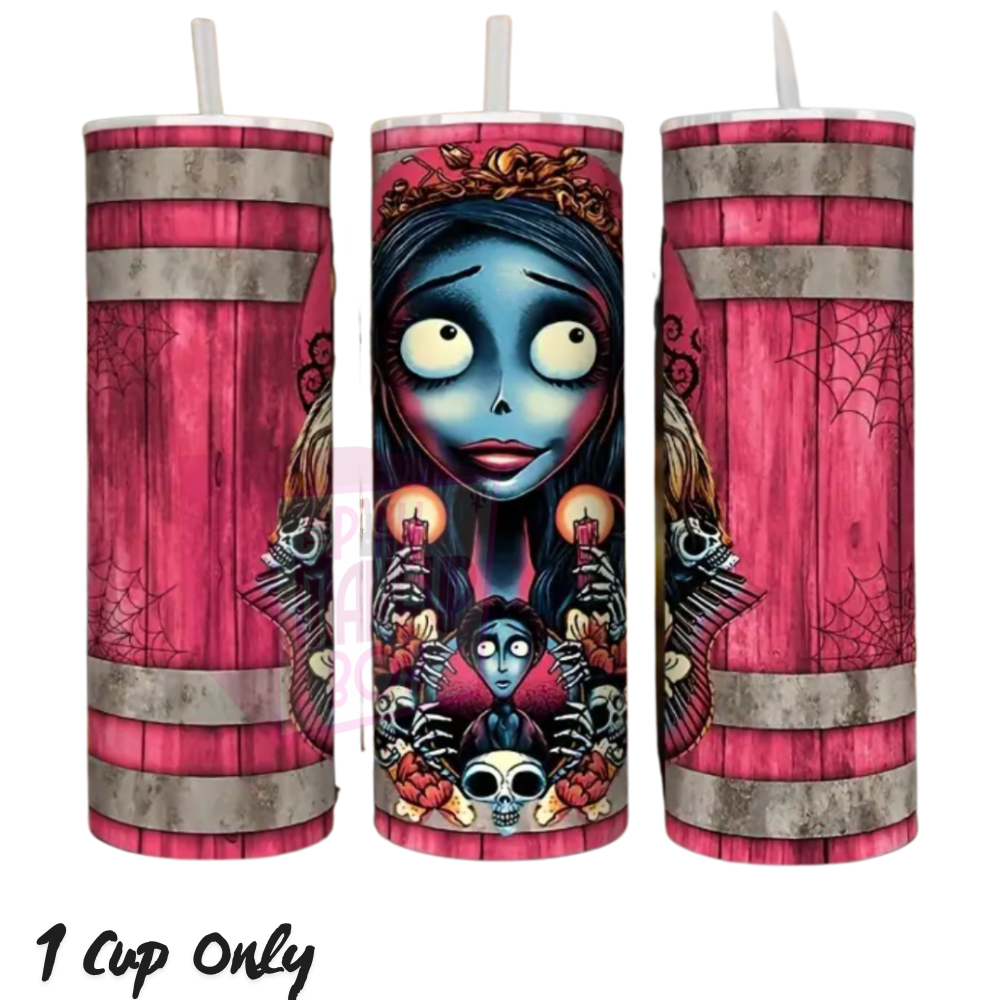 Beautiful Big Eyes Pink Tumbler - The Pink Makeup Box