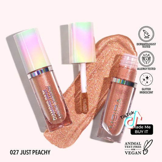 DIAMOND DAZE LIQUID SHADOW (027, JUST PEACHY) - The Pink Makeup Box