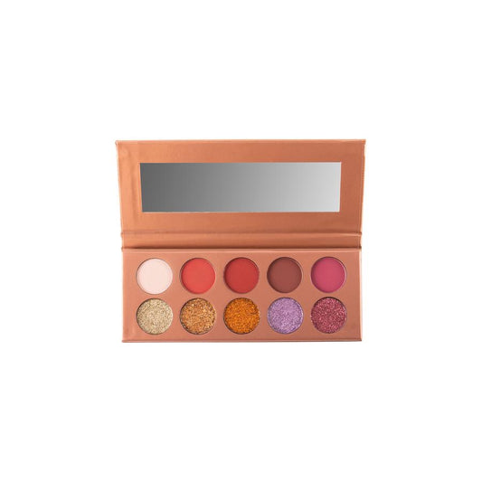 Glitter Rose Gold Eyeshadow Palette - The Pink Makeup Box