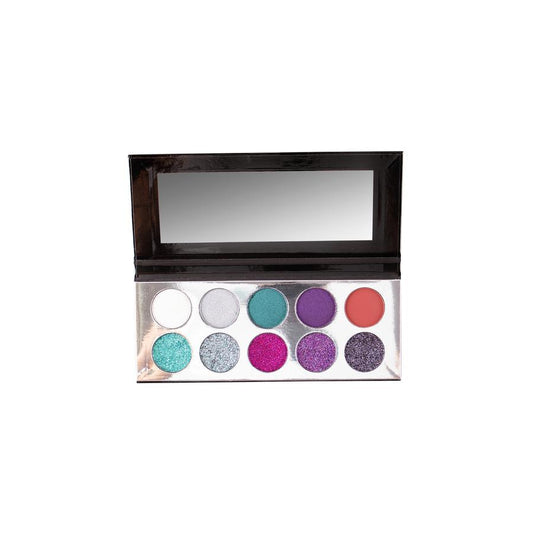 Glitter Silver Eyeshadow Palette - The Pink Makeup Box