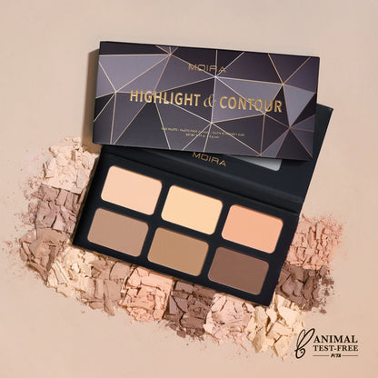 Highlight & Contour Palette - The Pink Makeup Box