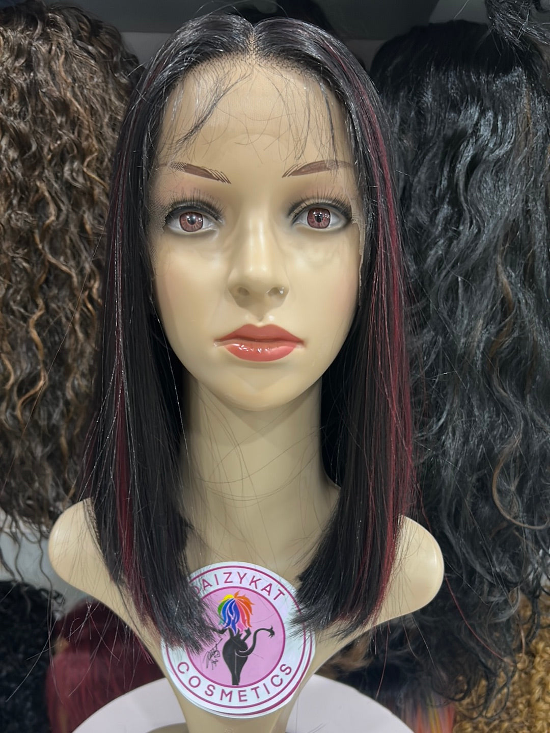 #96 Jess - Middle Part Lace Front Wig - Color 1B/BUG 14in