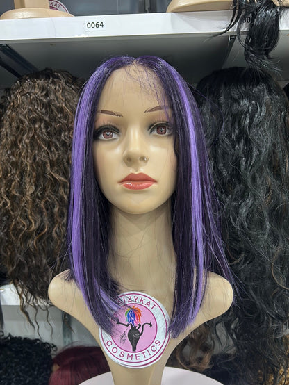 #57 Jess - Middle Part Lace Front Wig - Color PURP