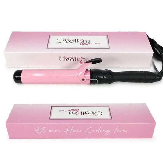 Light Pink 38MM Curling Iron - The Pink Makeup Box