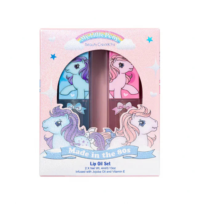 BEAUTY CREATIONS X MY LITTLE PONY - "MADE IN THE 80s" LIP OIL - SET - The Pink Makeup Box