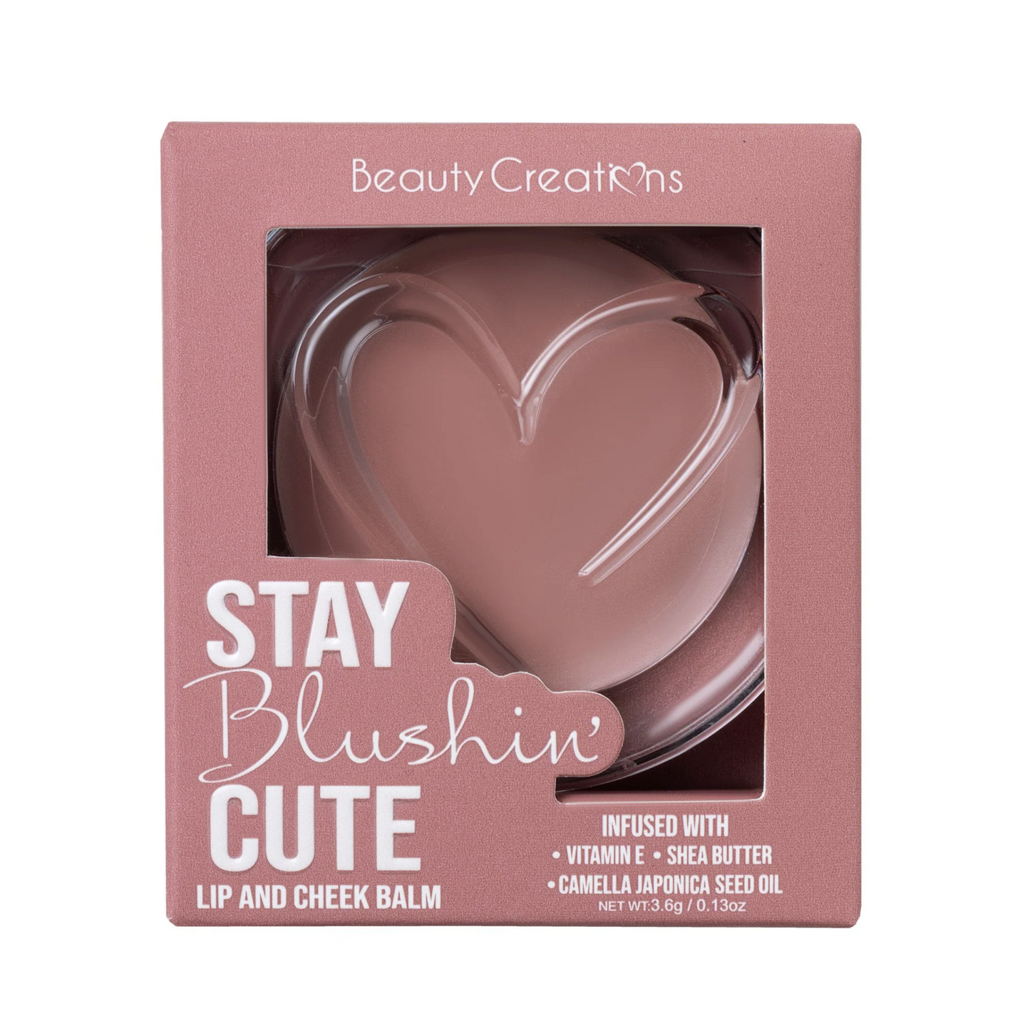 STAY BLUSHING CUTE LIP AND CHEEK BALM - BORN TO MAKE IT - ROSE PINK - The Pink Makeup Box