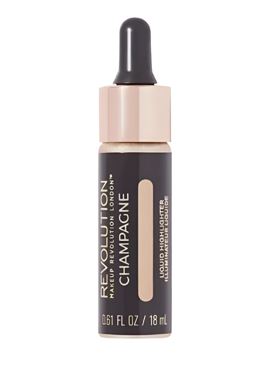 Makeup Revolution Liquid Highlighter ~ Champagne - The Pink Makeup Box