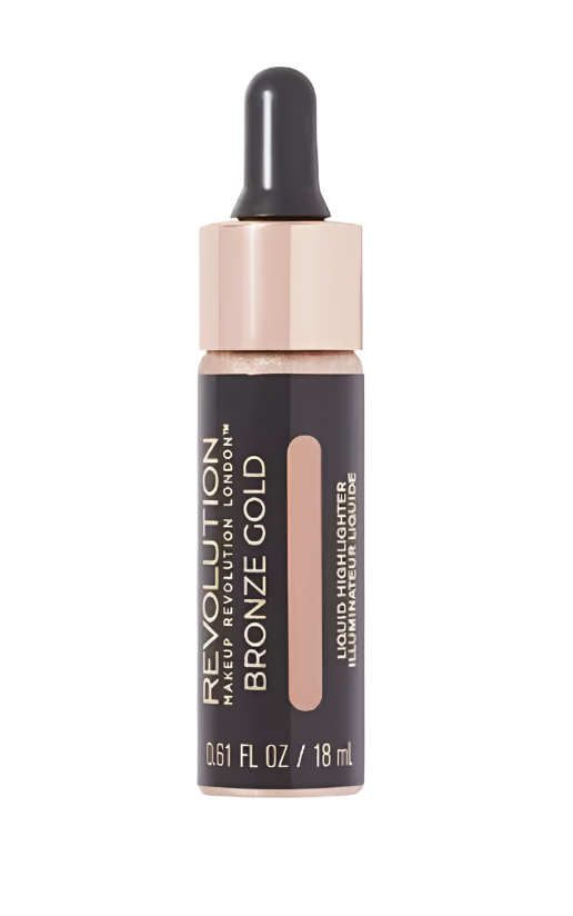 Makeup Revolution Liquid Highlighter ~ Bronze Gold - The Pink Makeup Box