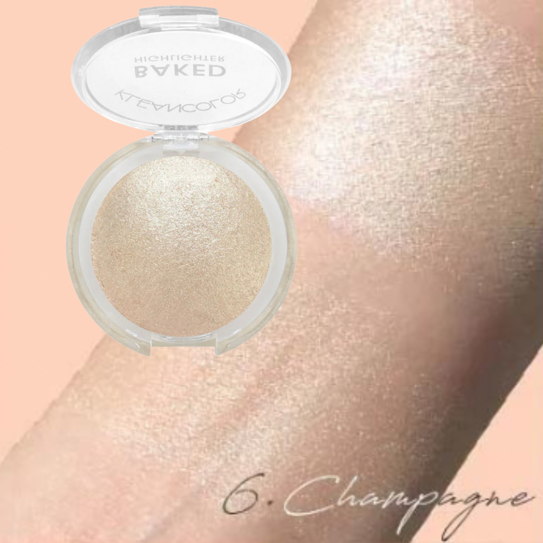 Baked Highlighter - Champagne - The Pink Makeup Box