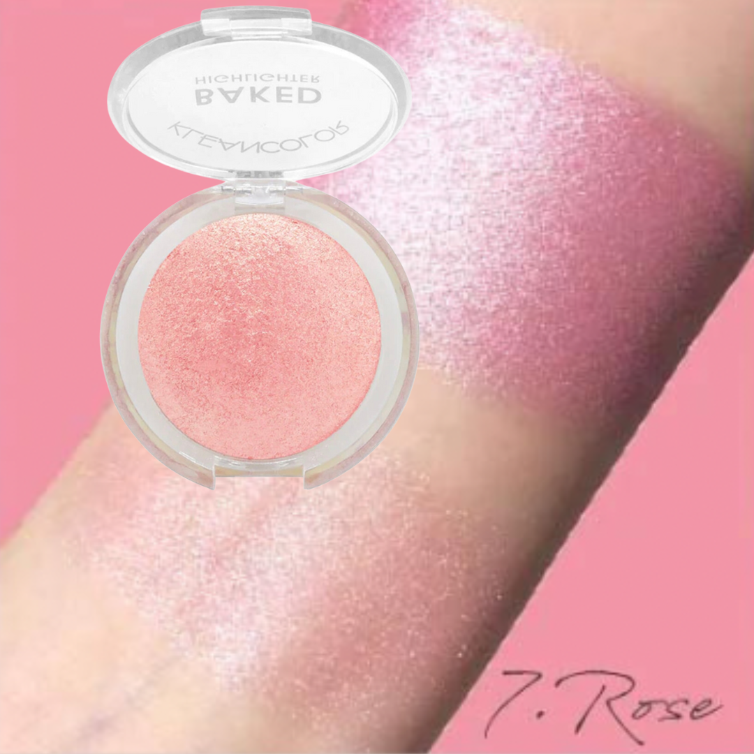 Baked Highlighter - Rose - The Pink Makeup Box