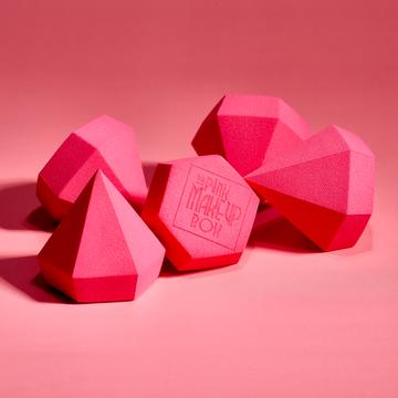 Diamond Edition Beauty Sponge - Hot Pink - The Pink Makeup Box