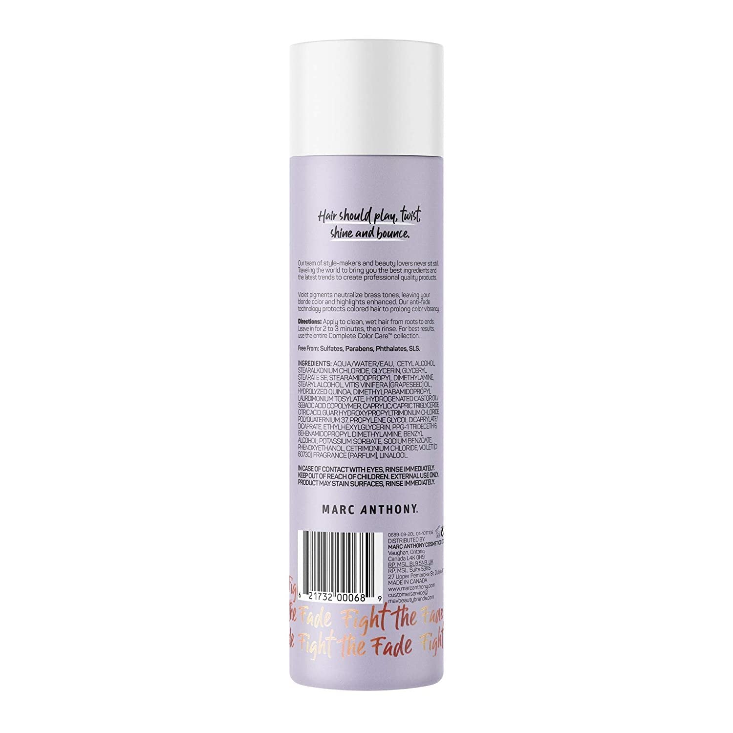 Marc Anthony Color Care Purple Conditioner For Blondes & Highlights 236 ml - The Pink Makeup Box