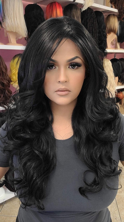 #58 Mary - 13x4 Free Part Lace Front Wig - 1B