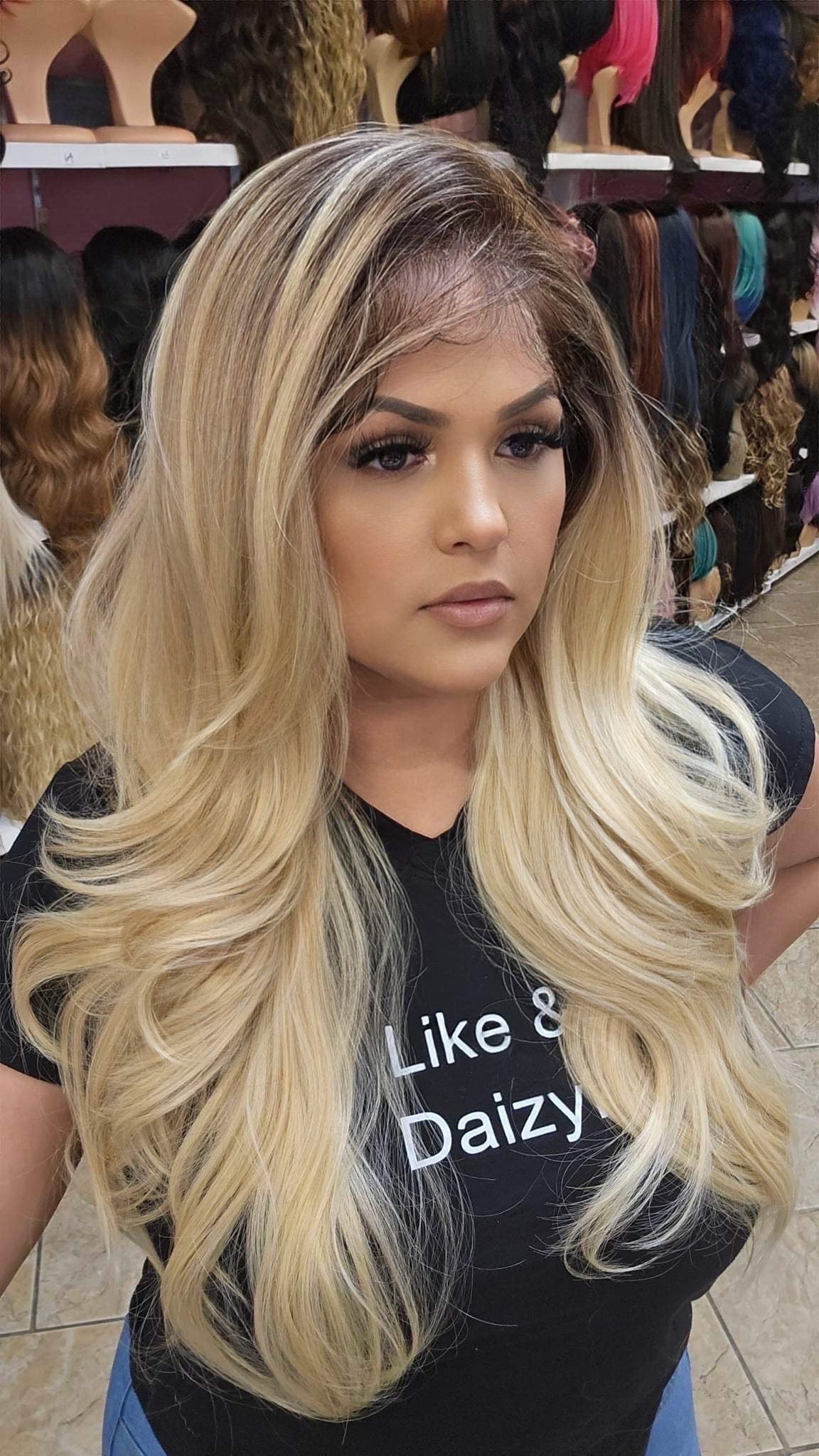 #18 Monica- 13x4 Free Part Lace Front Wig - 4/BLONDE