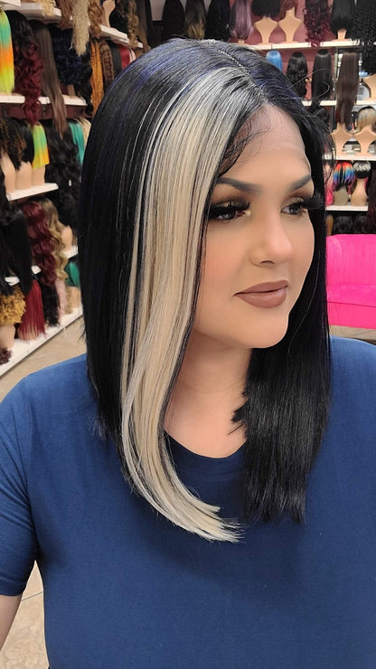 #275 Tokyo - Middle Part Lace Front Wig - NAVY/1B/613