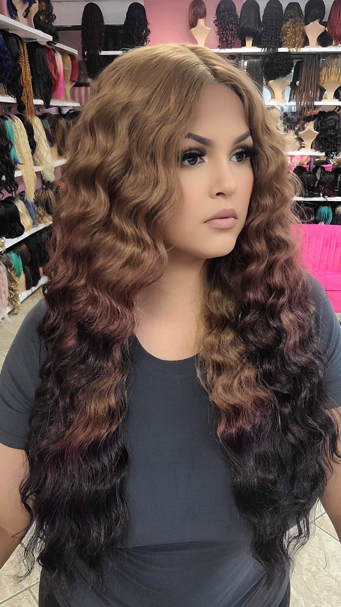 #157 Marina - Deep Middle Part Lace Front Wig - 30/10