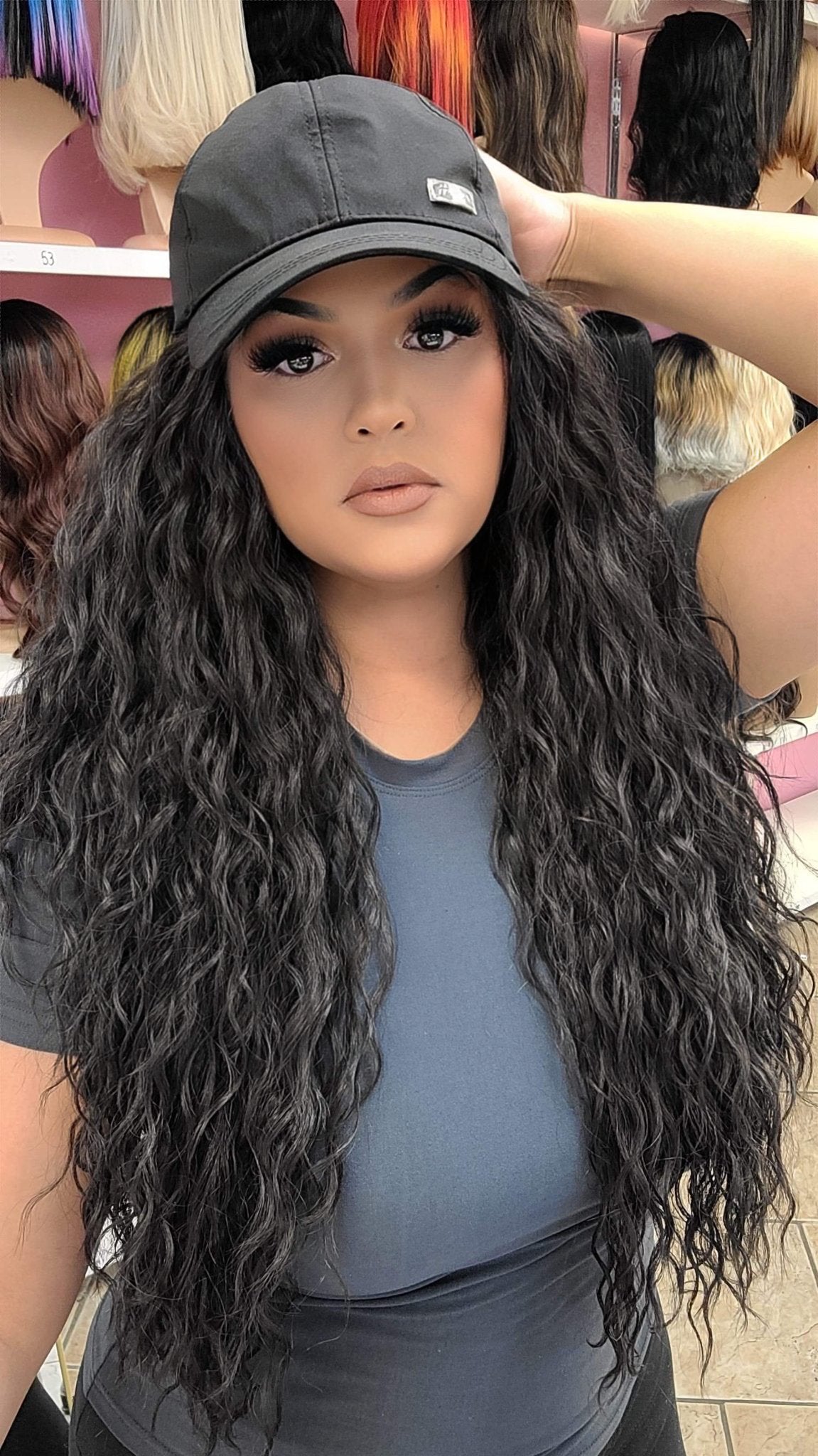 Erica - 13x4 Free Part Lace Front Wig - Color D.Brown 30in - The Pink Makeup Box