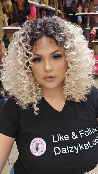 #221 LUPE - Middle Part Lace Front Wig - 4/BLONDE