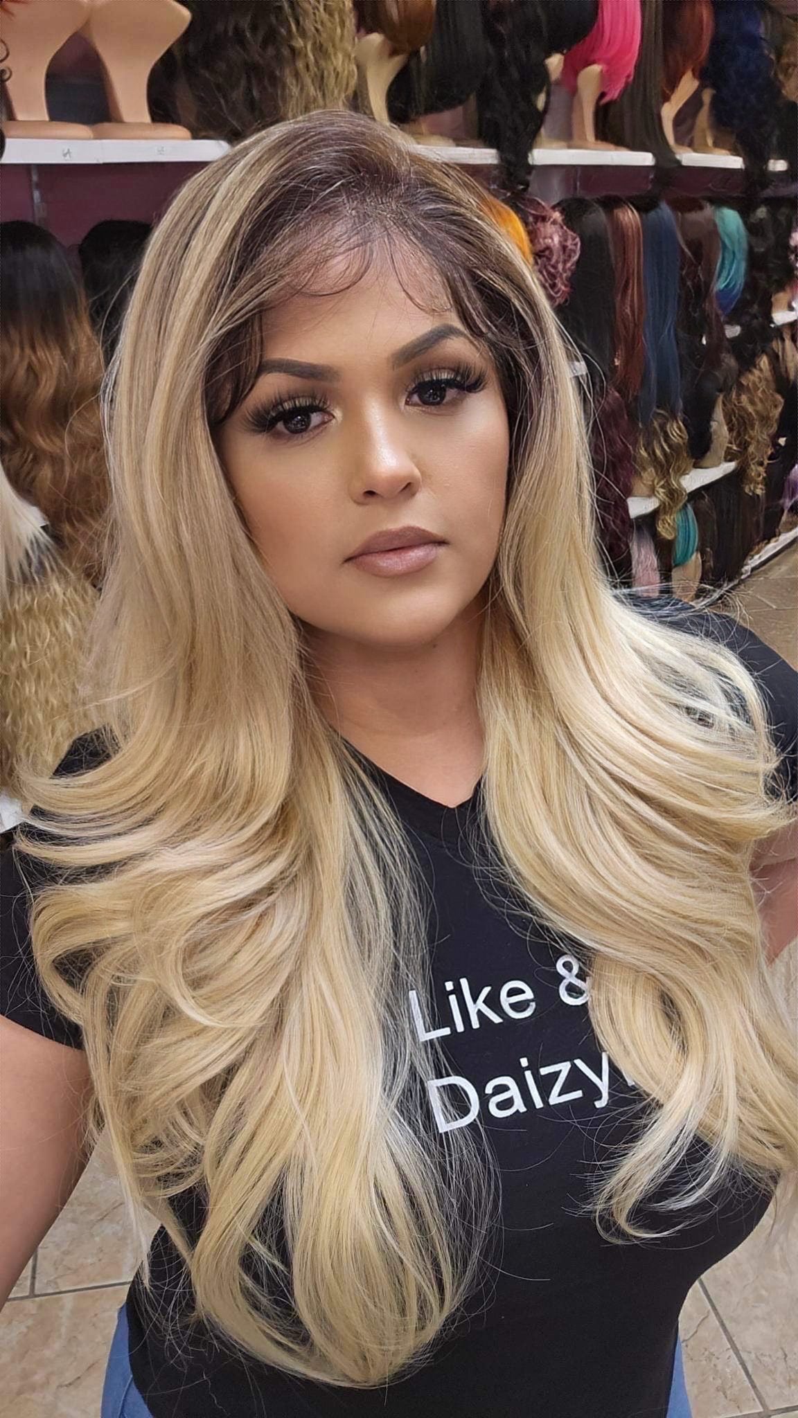 #18 Monica- 13x4 Free Part Lace Front Wig - 4/BLONDE
