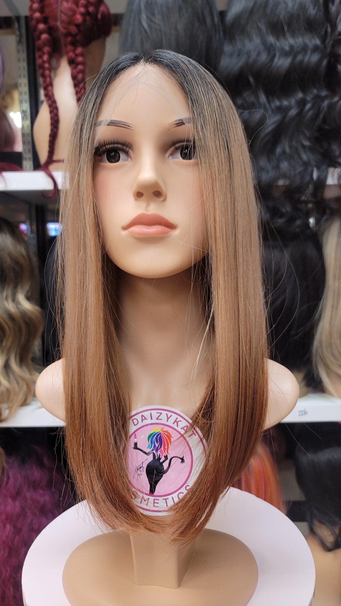 102 JACKIE - Middle Part Lace Front Wig - BLD.BRN - DaizyKat Cosmetics 102 JACKIE - Middle Part Lace Front Wig - BLD.BRN DaizyKat Cosmetics Wigs