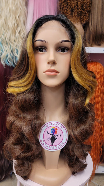 169 Sapphire - Middle Part Lace Front Wig - 1B/GLDN. BLD - DaizyKat Cosmetics 169 Sapphire - Middle Part Lace Front Wig - 1B/GLDN. BLD DaizyKat Cosmetics Wigs