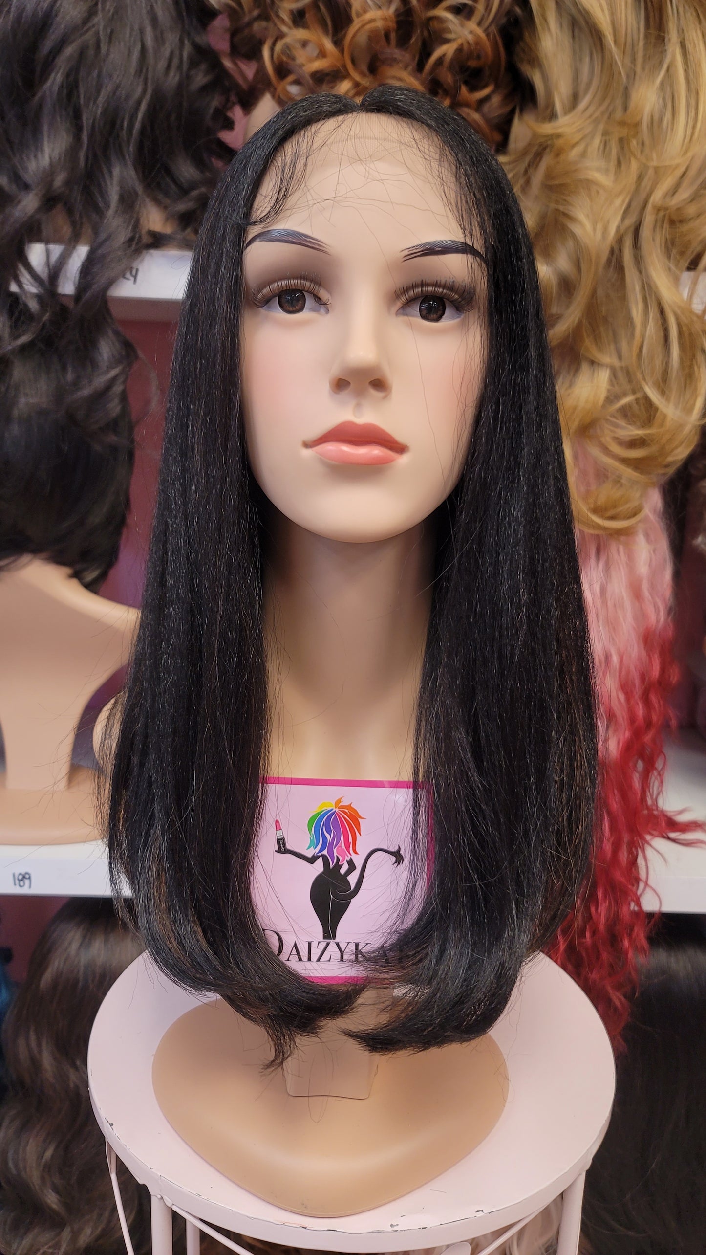 469 Sandra - Middle Part Lace Front Wig Human Hair Blend- 1B/30 - DaizyKat Cosmetics 469 Sandra - Middle Part Lace Front Wig Human Hair Blend- 1B/30 DaizyKat Cosmetics Wigs