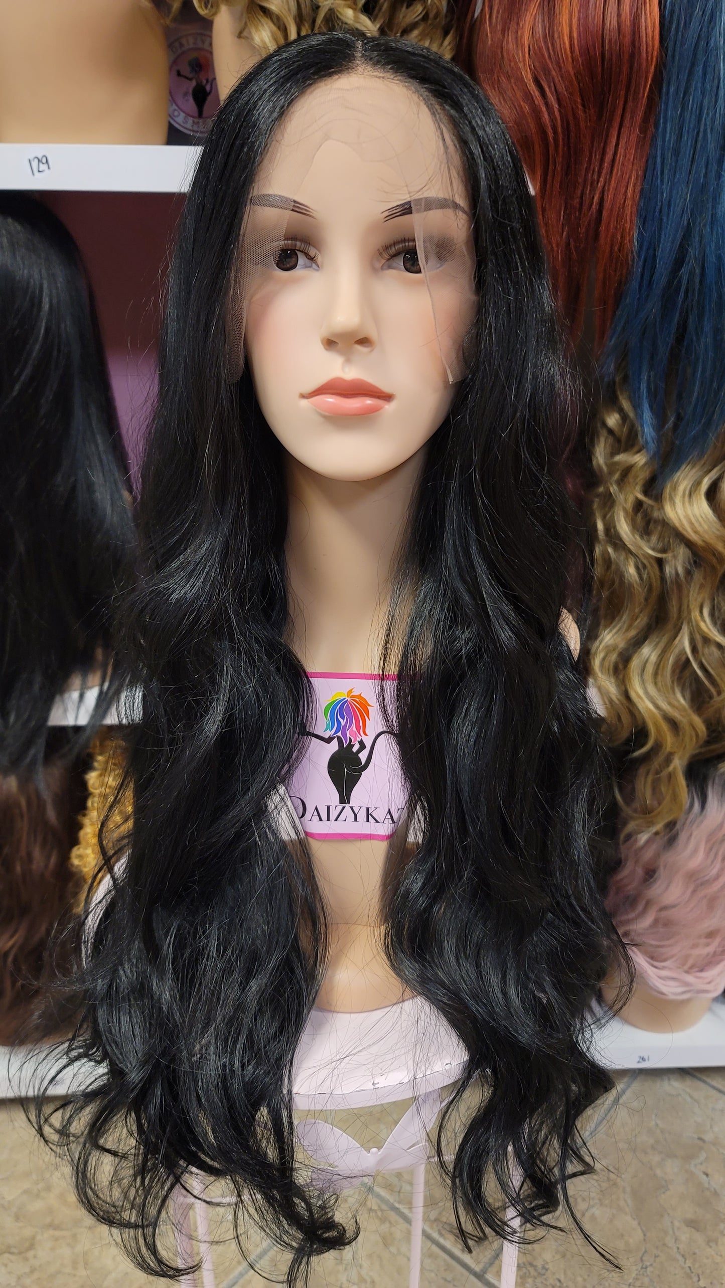 336 Sloan - Middle Part Lace Front Wig - 1B - DaizyKat Cosmetics 336 Sloan - Middle Part Lace Front Wig - 1B DaizyKat Cosmetics Wigs