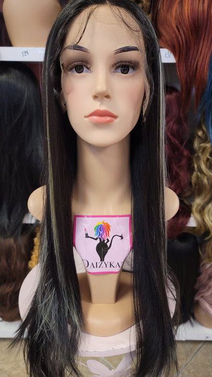 227 Alexa- Middle Part Lace Front Wig - 1B/613 - DaizyKat Cosmetics 227 Alexa- Middle Part Lace Front Wig - 1B/613 DaizyKat Cosmetics Wigs