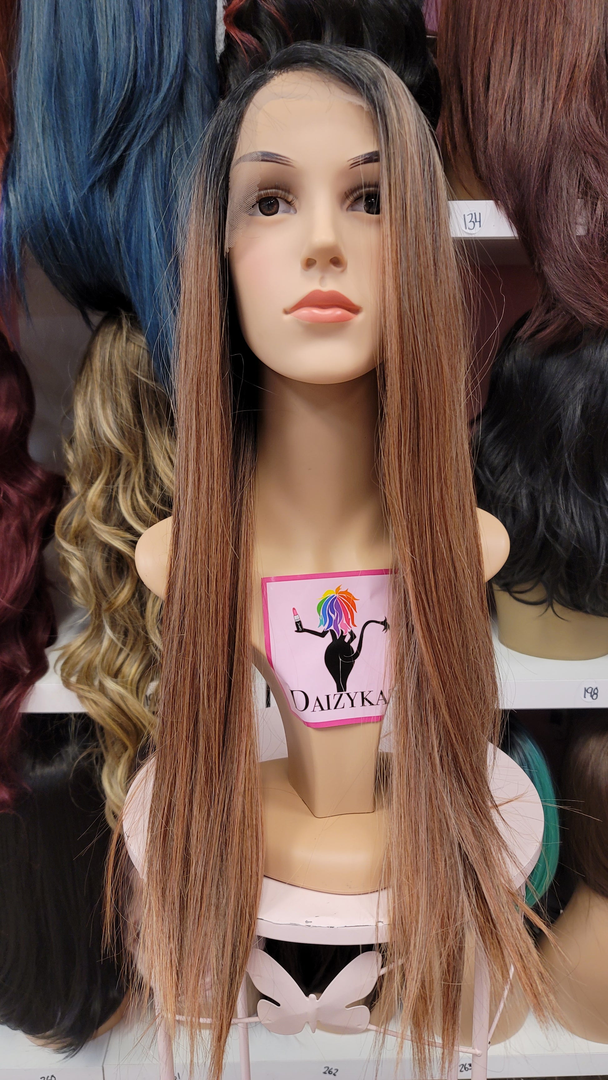 4 CASSIE - Left Part Lace Front Wig - 1B/Latte - DaizyKat Cosmetics 4 CASSIE - Left Part Lace Front Wig - 1B/Latte DaizyKat Cosmetics Wigs