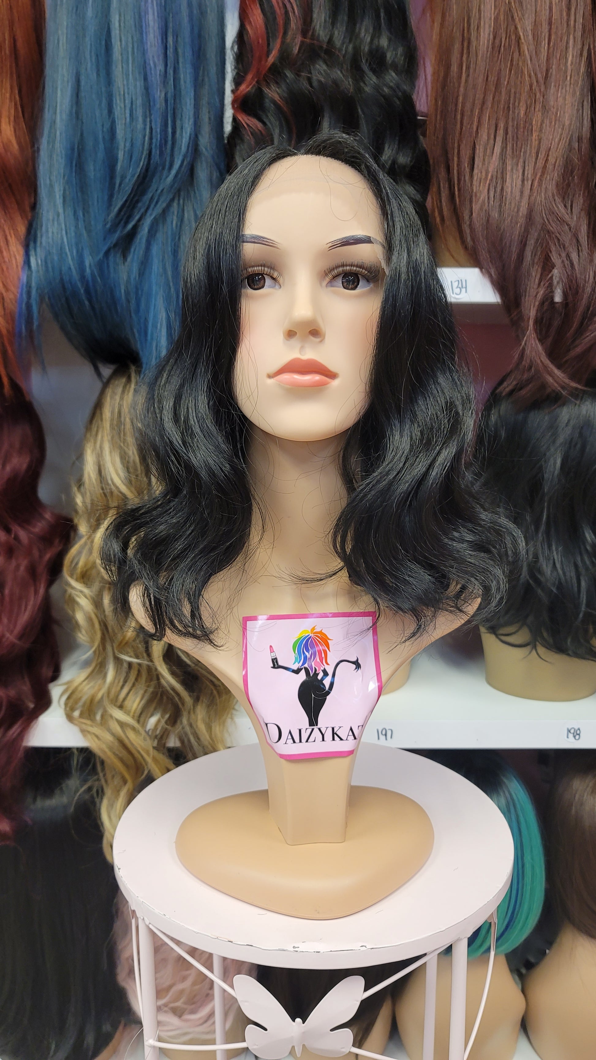 209 JADE - Middle Part Lace Front Wig - 1B - DaizyKat Cosmetics 209 JADE - Middle Part Lace Front Wig - 1B DaizyKat Cosmetics Wigs