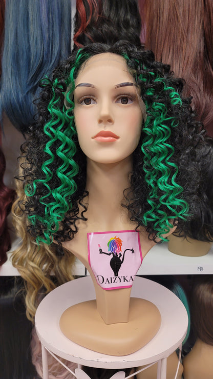 248 LUPE - Middle Part Lace Front Wig - 1B/GRN - DaizyKat Cosmetics 248 LUPE - Middle Part Lace Front Wig - 1B/GRN DaizyKat Cosmetics Wigs